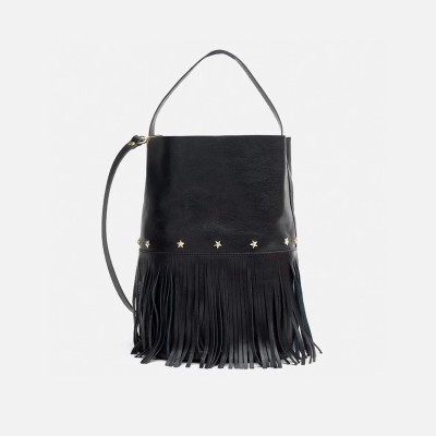 Bucket Fringes Negro